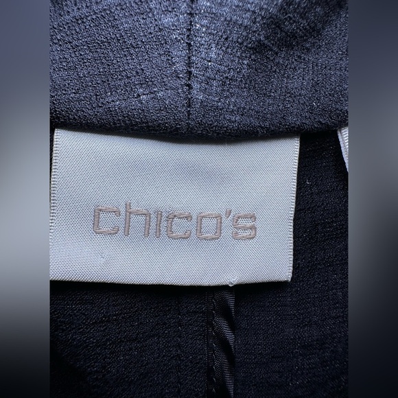 Chico Black Open-Front Sz 3 Blazer (16/18-XL) MSRP $169 Career wear Work Jacket - Picture 3 of 11